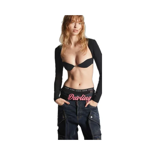 Dsquared2 Logo Plaque Cropped Top