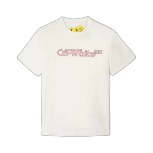 Off-White Kids Logo Printed Crewneck T-Shirt