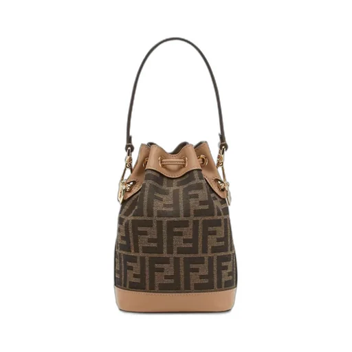 Fendi Mon Tresor Ff Jacquard Bucket Bag
