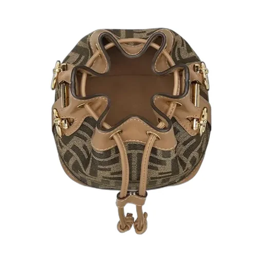 Fendi Mon Tresor Ff Jacquard Bucket Bag