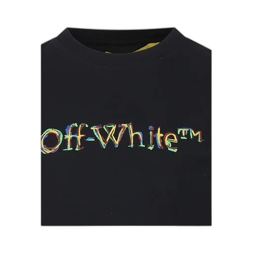 Off-White Kids Logo Sketch Crewneck T-Shirt