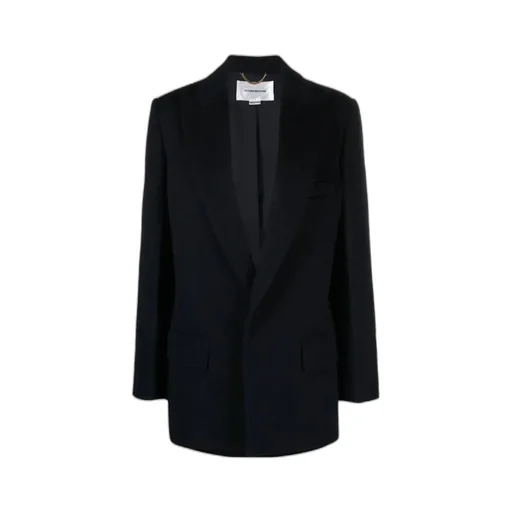 Peak-Lapels Single-Breasted Blazer