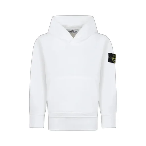 Stone Island Junior Compass-Patch Long-Sleeved Hoodie