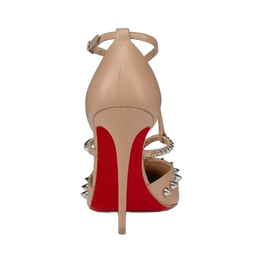 Pointed Rivet High Heels