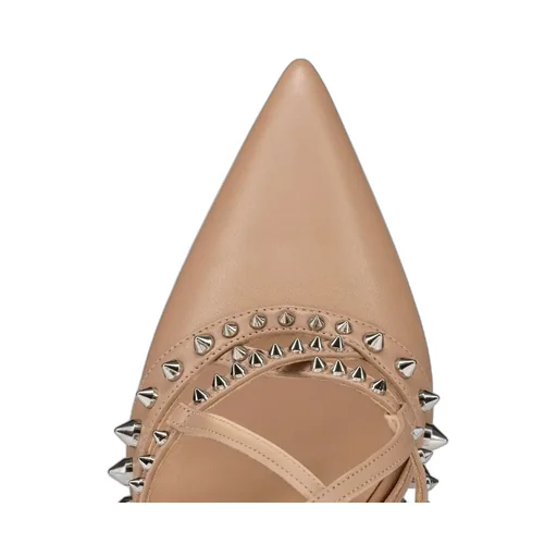 Pointed Rivet High Heels