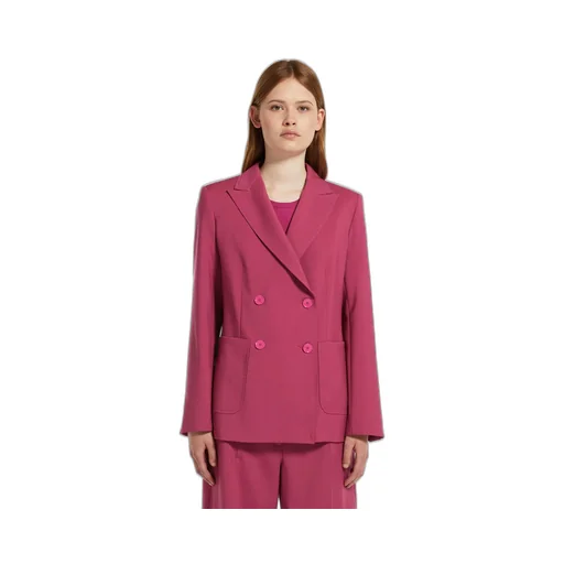 Weekend Max Mara Double-Breasted Long-Sleeved Blazer