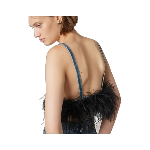 Miu Miu Denim Cropped Top