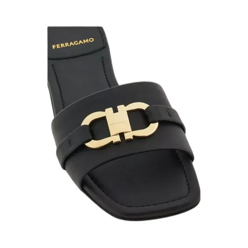 Salvatore Ferragamo Logo Plaque Flat Sandals