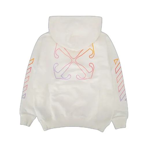 Off-White Kids Diag Stripe-Printed Long-Sleeved Hoodie