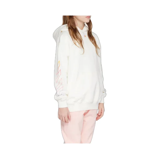 Off-White Kids Diag Stripe-Printed Long-Sleeved Hoodie
