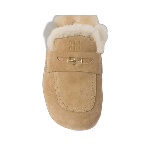 Miu Miu Logo-Detailed Slippers