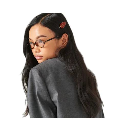 Enameled Metal Hair Clip