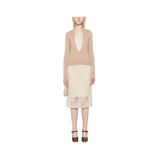 U-Neck Laminated Sweater