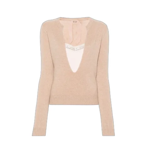 U-Neck Laminated Sweater