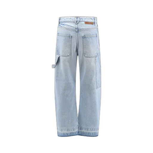 Stella Mccartney Logo Patch Straight-Leg Jeans