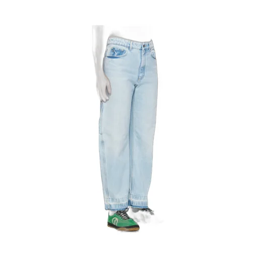 Stella Mccartney Logo Patch Straight-Leg Jeans
