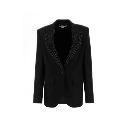 Stella Mccartney Hotfix Single Breasted Embellished Blazer