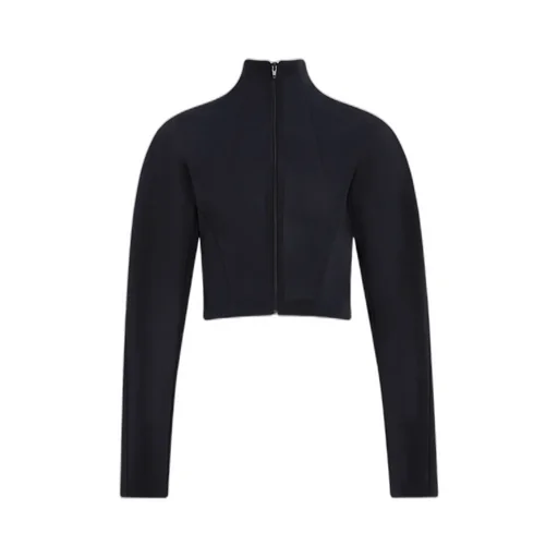 AlaÏA High Neck Cropped Jacket