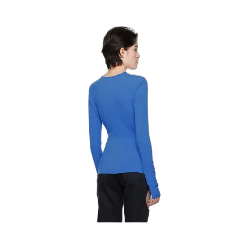 Logo-Print Draped Top