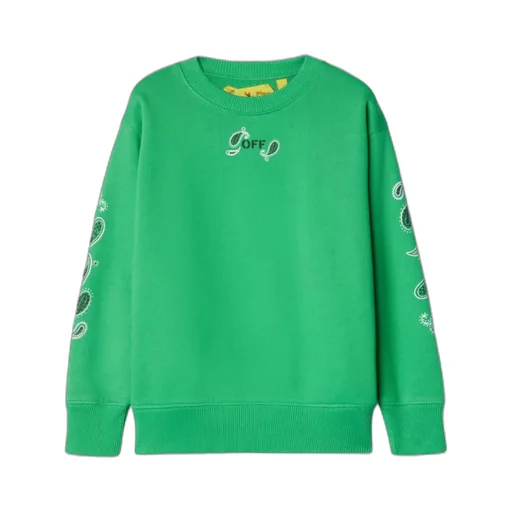 Off-White Kids Bandana Printed Crewneck Sweatshirt