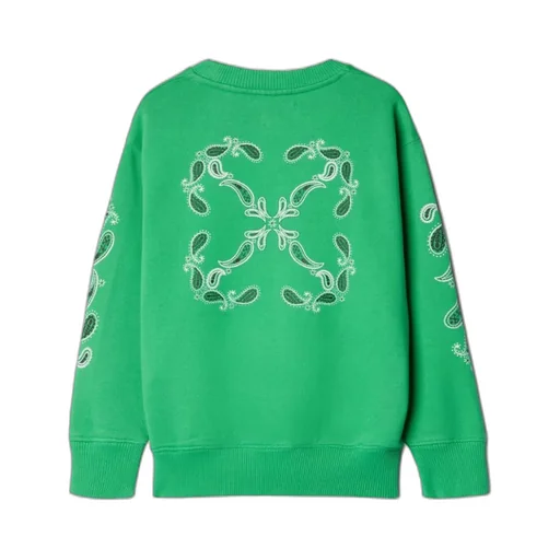 Off-White Kids Bandana Printed Crewneck Sweatshirt