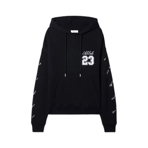 Off-White 23 Logo Patch Drawstring Hoodie