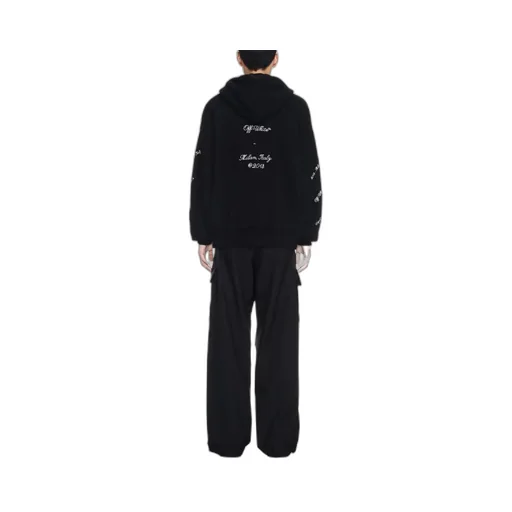Off-White 23 Logo Patch Drawstring Hoodie