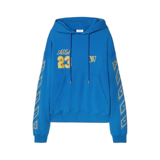 Off-White Logo Printed Drawstring Hoodie