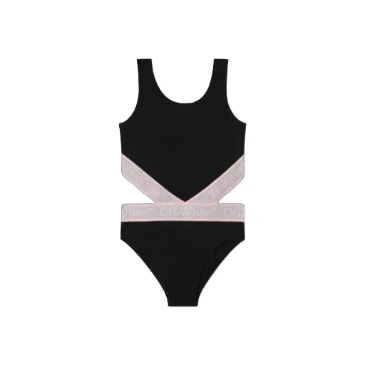 Bookish Logo-Trim Swimsuit