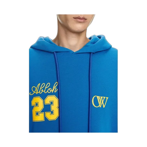 Off-White Logo Printed Drawstring Hoodie