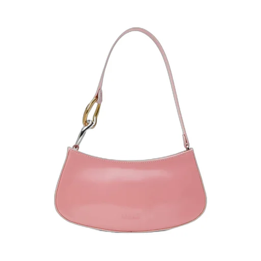 Logo Zipper Shoulder Bag
