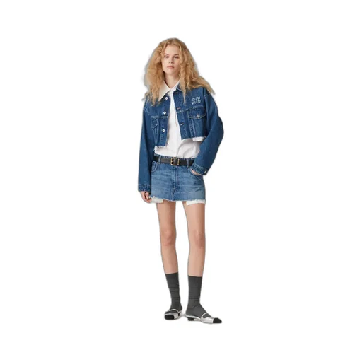 Miu Miu Cropped Denim Jacket