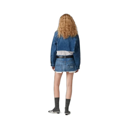 Miu Miu Cropped Denim Jacket
