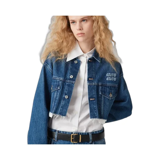 Miu Miu Cropped Denim Jacket