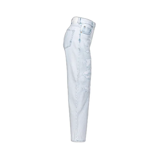 Pinko Logo-Patch Distressed Jeans