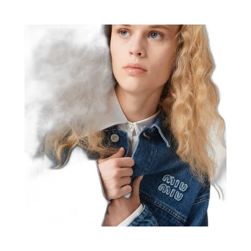 Miu Miu Cropped Denim Jacket