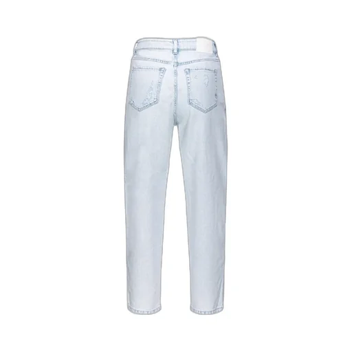 Pinko Logo-Patch Distressed Jeans