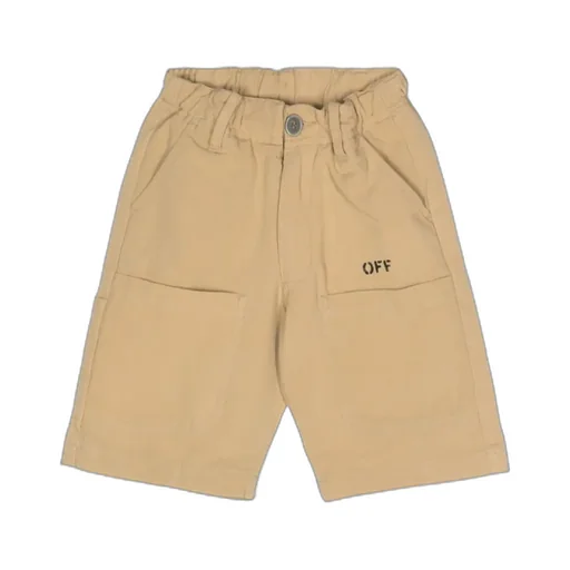 Off-White Kids Diag-Stripe Printed Shorts