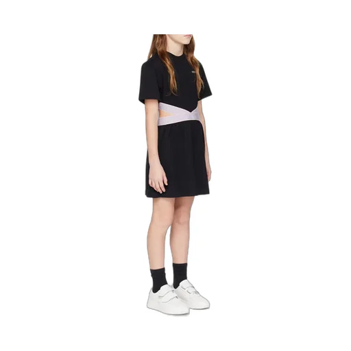 Off-White Kids Bookish Logo-Waistband Cut-Out Dress