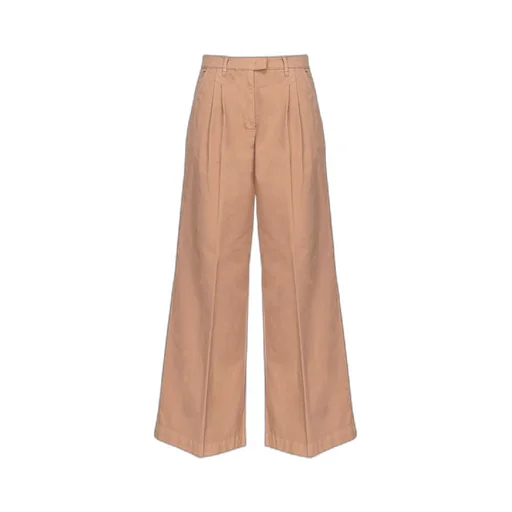 Wide-Leg Cotton Trousers
