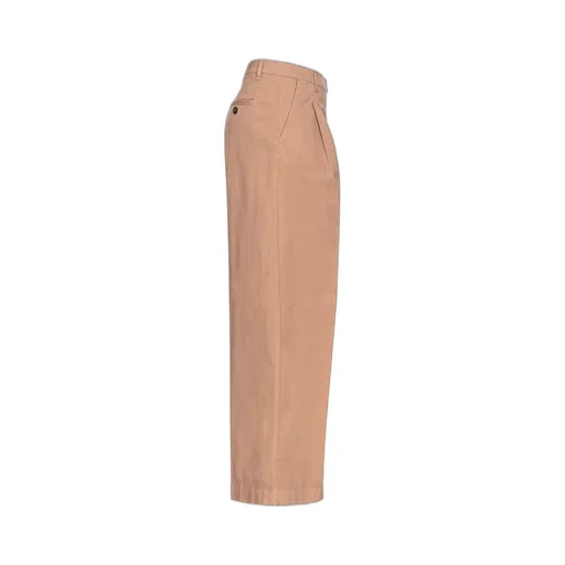 Wide-Leg Cotton Trousers