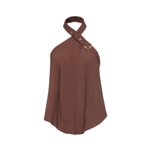 Pinko Tantalo Halterneck Open-Back Top