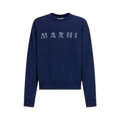 Marni Logo Printed Crewneck Sweatshirt