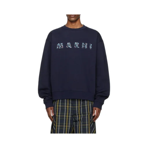 Marni Logo Printed Crewneck Sweatshirt