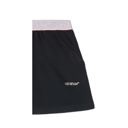 Off-White Kids Bookish Logo Waistband A-Line Skirt