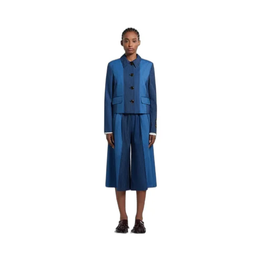 Marni Pinstriped Shirt Jacket