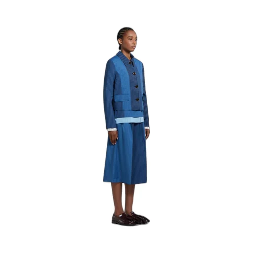Marni Pinstriped Shirt Jacket