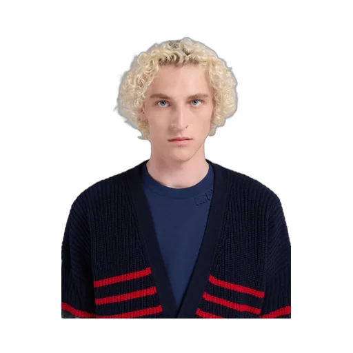 Marni Destroyed Striped Knit Cardigan