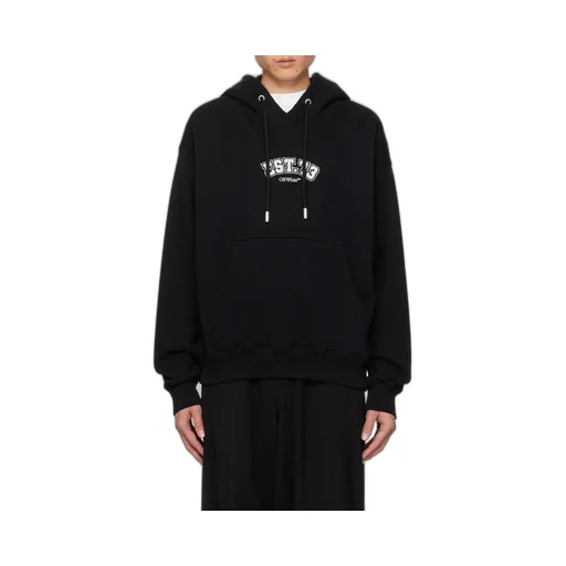 Off-White Graphic Printed Drawstring Hoodie