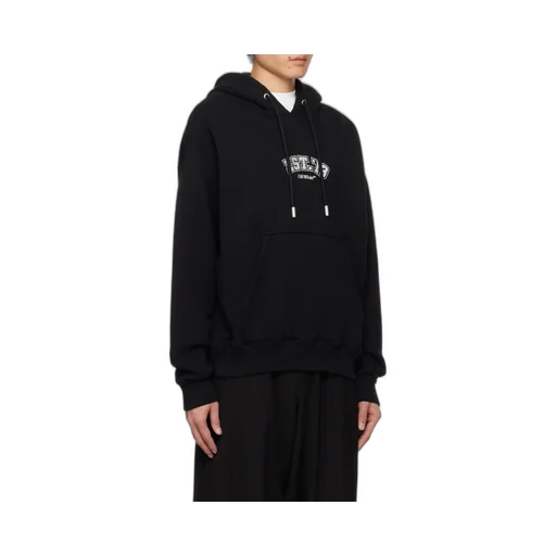 Off-White Graphic Printed Drawstring Hoodie
